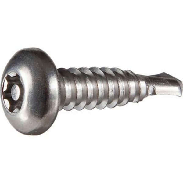 Tamper-Pruf Screws Self-Drilling Screw, #8 x 1-1/4 in, 410 Stainless Steel Pan Head Torx Drive 4.8ABK114PS